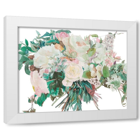 Adore II White Modern Wood Framed Art Print by Wang, Melissa