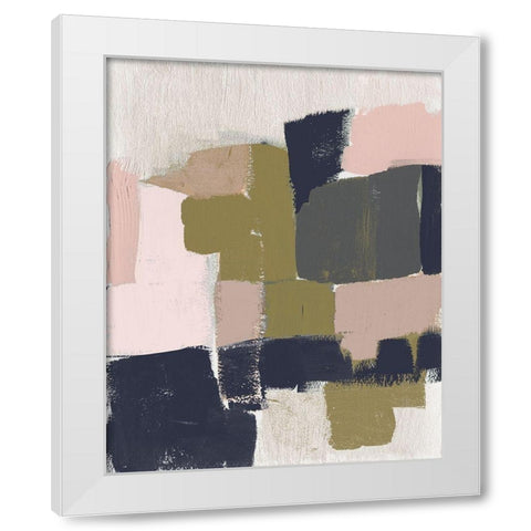 Revised Color Block I White Modern Wood Framed Art Print by Goldberger, Jennifer