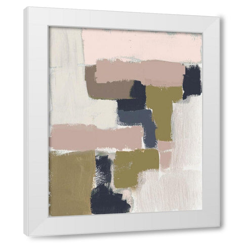 Revised Color Block II White Modern Wood Framed Art Print by Goldberger, Jennifer