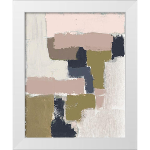 Revised Color Block II White Modern Wood Framed Art Print by Goldberger, Jennifer