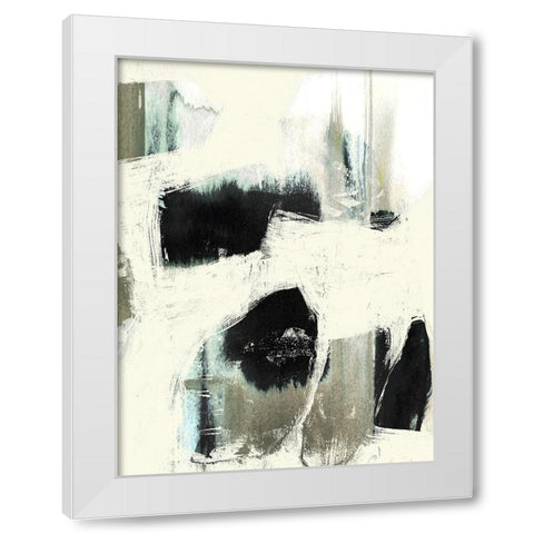 Obsured Offset I White Modern Wood Framed Art Print by Goldberger, Jennifer