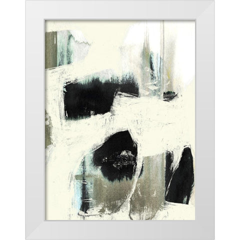 Obsured Offset I White Modern Wood Framed Art Print by Goldberger, Jennifer