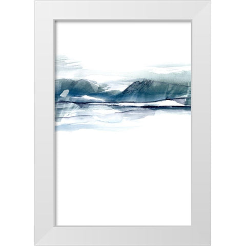 Stark Horizon I White Modern Wood Framed Art Print by Goldberger, Jennifer