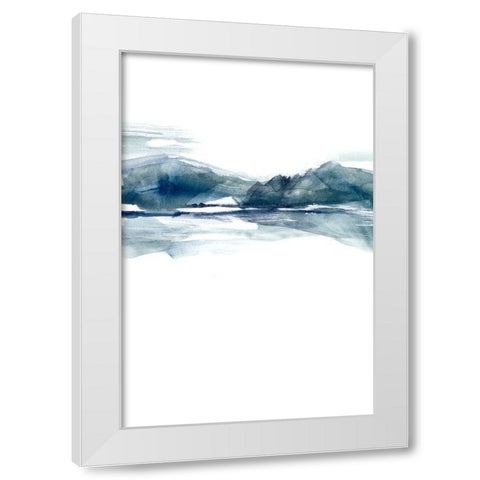 Stark Horizon II White Modern Wood Framed Art Print by Goldberger, Jennifer