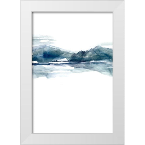 Stark Horizon II White Modern Wood Framed Art Print by Goldberger, Jennifer