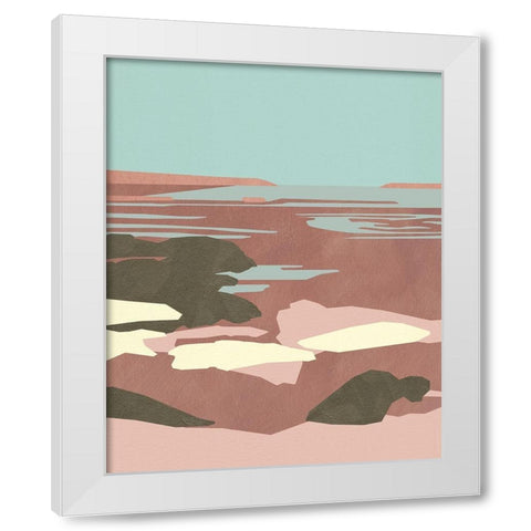Saltwater Sea I White Modern Wood Framed Art Print by Green, Jacob