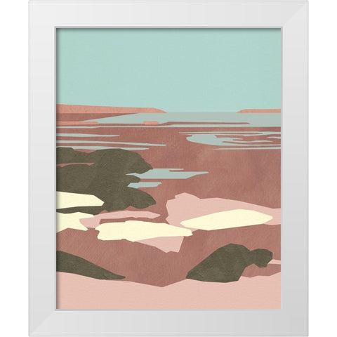 Saltwater Sea I White Modern Wood Framed Art Print by Green, Jacob