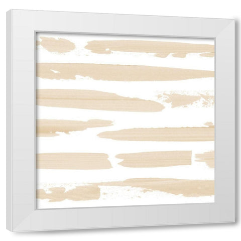 Sand Swipe I White Modern Wood Framed Art Print by Popp, Grace