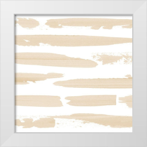 Sand Swipe I White Modern Wood Framed Art Print by Popp, Grace