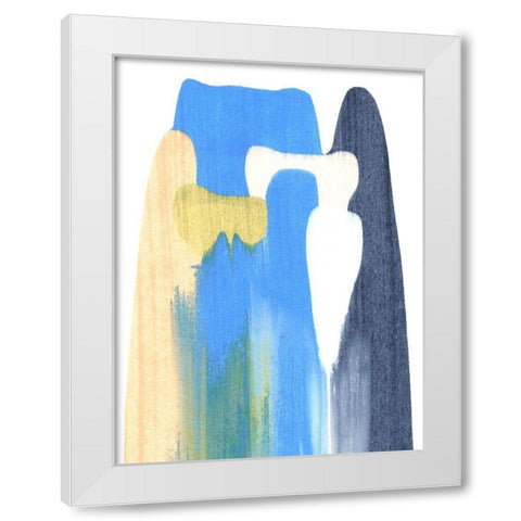 Landslide I White Modern Wood Framed Art Print by Caroline, Emma