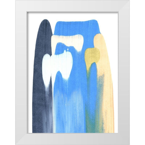 Landslide III White Modern Wood Framed Art Print by Caroline, Emma