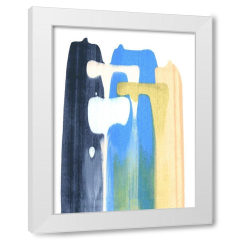 Landslide IV White Modern Wood Framed Art Print by Caroline, Emma