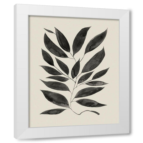 Branched Composition I White Modern Wood Framed Art Print by Popp, Grace