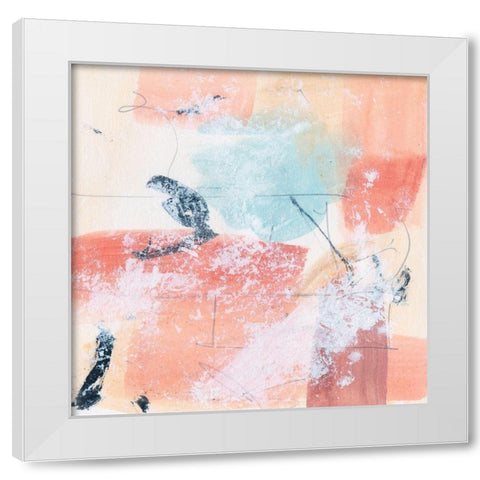 Warm Underneath I White Modern Wood Framed Art Print by Wang, Melissa