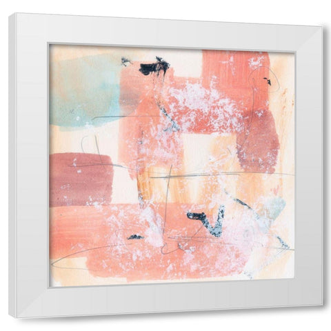 Warm Underneath II White Modern Wood Framed Art Print by Wang, Melissa