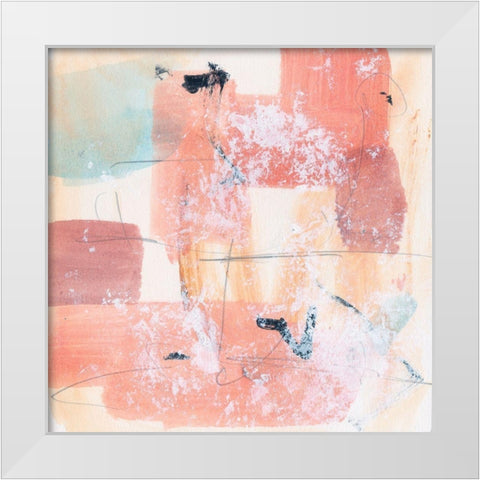 Warm Underneath II White Modern Wood Framed Art Print by Wang, Melissa