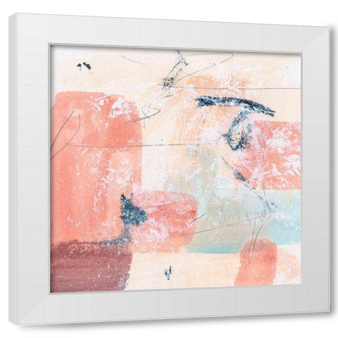 Warm Underneath III White Modern Wood Framed Art Print by Wang, Melissa