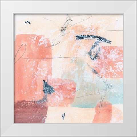 Warm Underneath III White Modern Wood Framed Art Print by Wang, Melissa