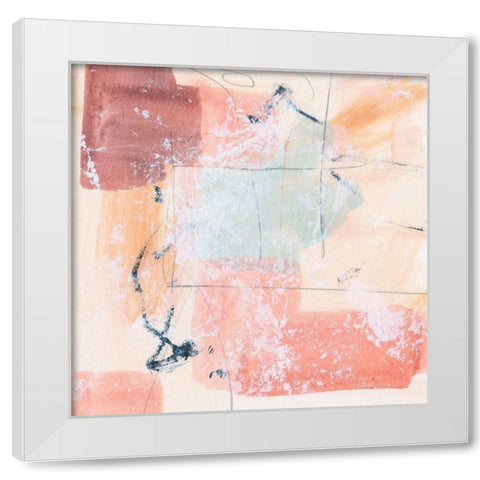 Warm Underneath IV White Modern Wood Framed Art Print by Wang, Melissa