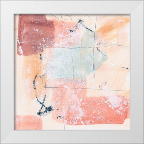 Warm Underneath IV White Modern Wood Framed Art Print by Wang, Melissa