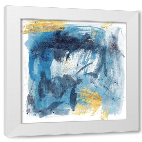 Floating Nebula IV White Modern Wood Framed Art Print by Wang, Melissa