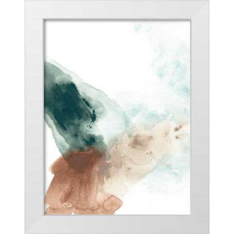 Liquid Rhythm I White Modern Wood Framed Art Print by Vess, June Erica