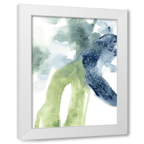 Tributary Flow II White Modern Wood Framed Art Print by Vess, June Erica