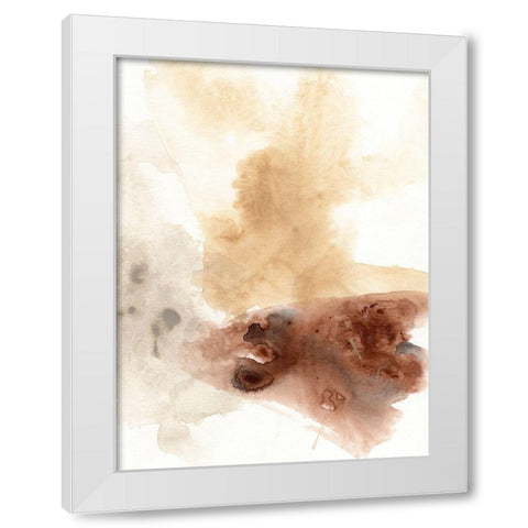 Tectonic Geyser I White Modern Wood Framed Art Print by Vess, June Erica