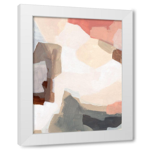 Mesa Prism I White Modern Wood Framed Art Print by Vess, June Erica
