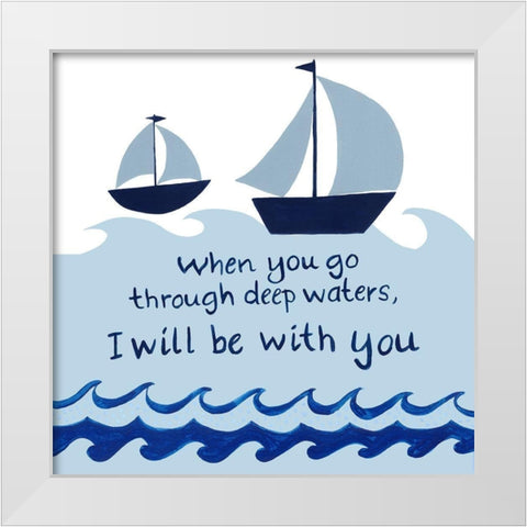 Nautical Explorer II White Modern Wood Framed Art Print by Moore, Regina