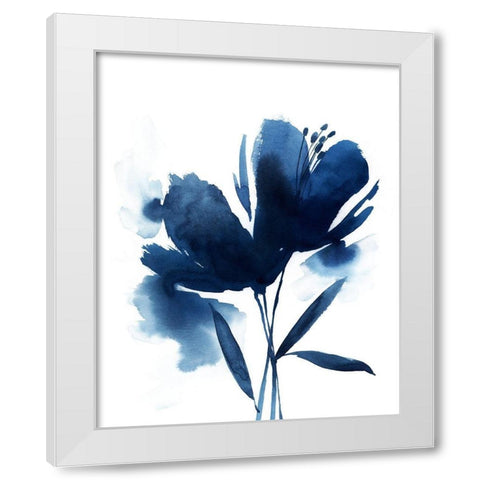 Blazing Bloom I White Modern Wood Framed Art Print by Popp, Grace