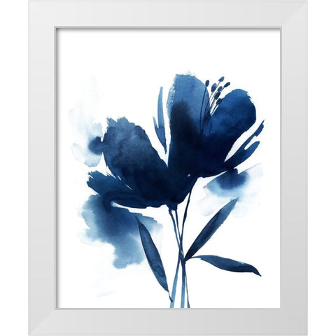 Blazing Bloom I White Modern Wood Framed Art Print by Popp, Grace