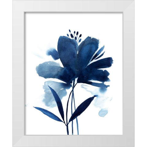 Blazing Bloom II White Modern Wood Framed Art Print by Popp, Grace