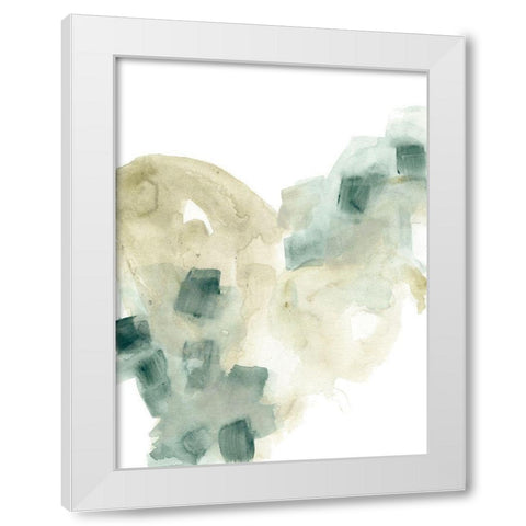 Fluid Dynamics I White Modern Wood Framed Art Print by Vess, June Erica