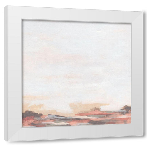 Rose Inlet I White Modern Wood Framed Art Print by Vess, June Erica