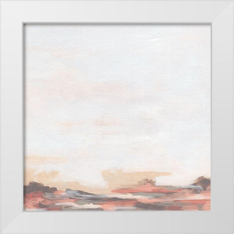 Rose Inlet I White Modern Wood Framed Art Print by Vess, June Erica