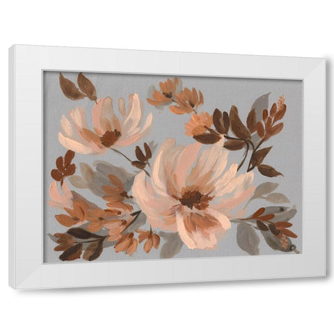 Autumns Bouquet I White Modern Wood Framed Art Print by Goldberger, Jennifer