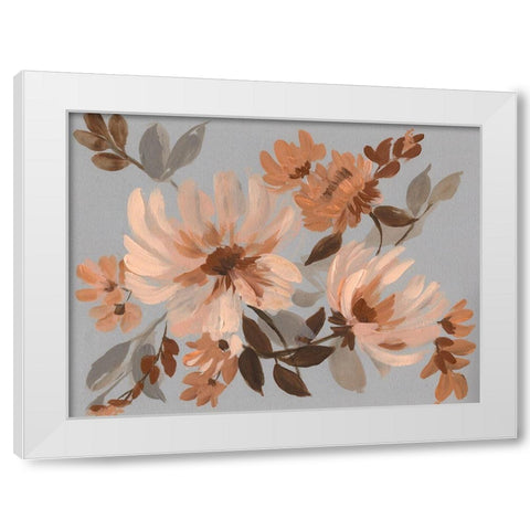 Autumns Bouquet II White Modern Wood Framed Art Print by Goldberger, Jennifer