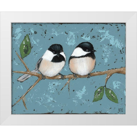 Best Buds I White Modern Wood Framed Art Print by Reynolds, Jade