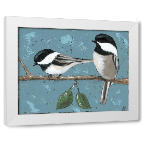 Best Buds II White Modern Wood Framed Art Print by Reynolds, Jade