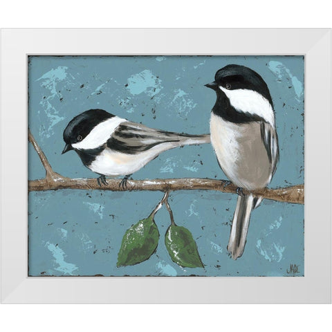 Best Buds II White Modern Wood Framed Art Print by Reynolds, Jade