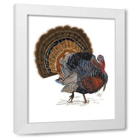 Turkey Study I White Modern Wood Framed Art Print by Wang, Melissa