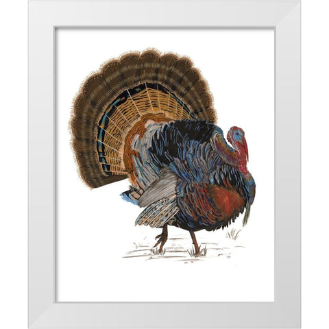 Turkey Study I White Modern Wood Framed Art Print by Wang, Melissa