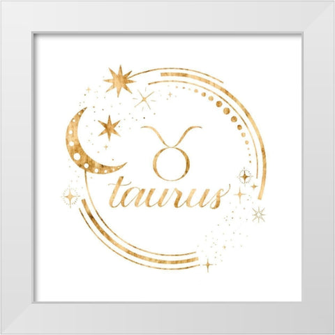 Gilded Astrology II White Modern Wood Framed Art Print by Popp, Grace