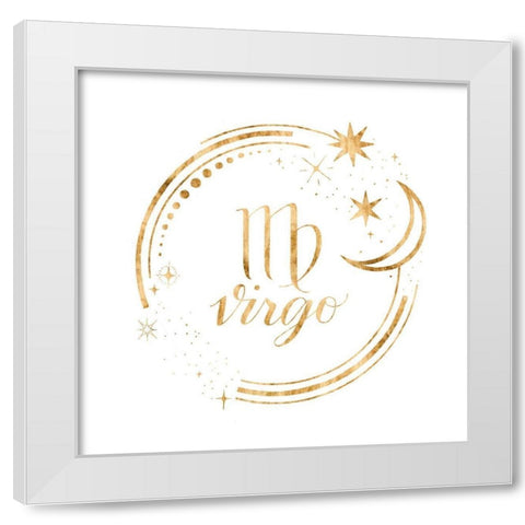 Gilded Astrology VI White Modern Wood Framed Art Print by Popp, Grace