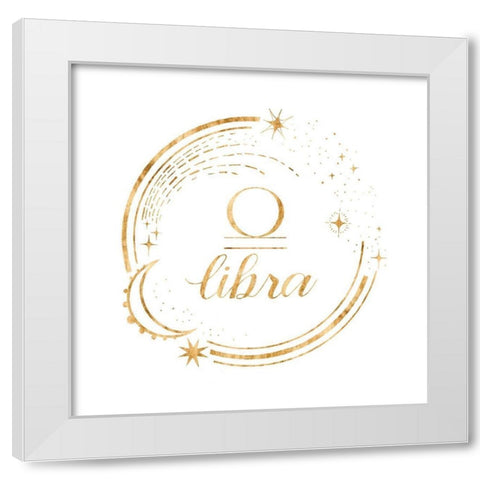 Gilded Astrology VII White Modern Wood Framed Art Print by Popp, Grace