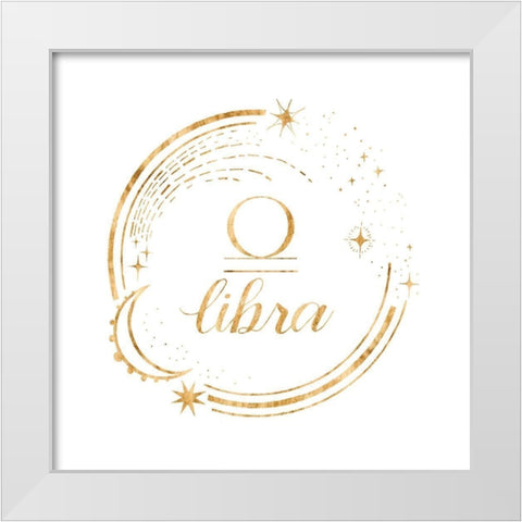 Gilded Astrology VII White Modern Wood Framed Art Print by Popp, Grace