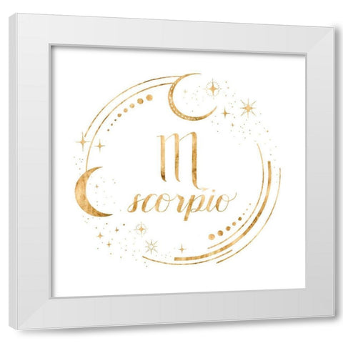 Gilded Astrology VIII White Modern Wood Framed Art Print by Popp, Grace