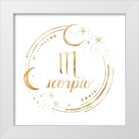 Gilded Astrology VIII White Modern Wood Framed Art Print by Popp, Grace