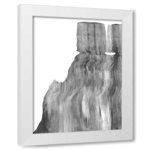 Static I White Modern Wood Framed Art Print by Caroline, Emma